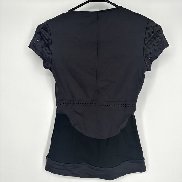 Adidas x Stella McCartney Tee Shirt Lycra FitSense‎ Training Gray Size 2XS - Picture 2 of 7